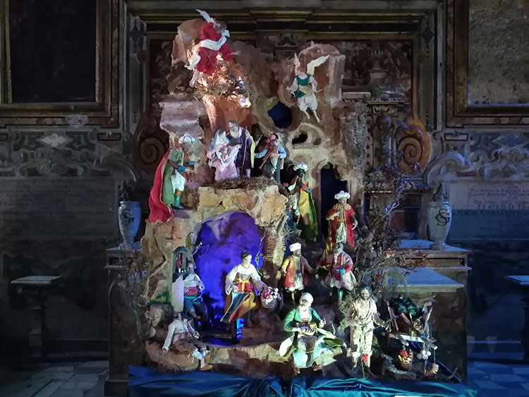 Scenografia Giovanni RUSSO - Pastori Fratelli SINNO, Presepe